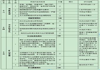 XX煤礦安全狀況量化評(píng)級(jí)分類管理辦法（試行）