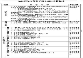 抽放區(qū)黨支部書記崗位4E標(biāo)準(zhǔn)