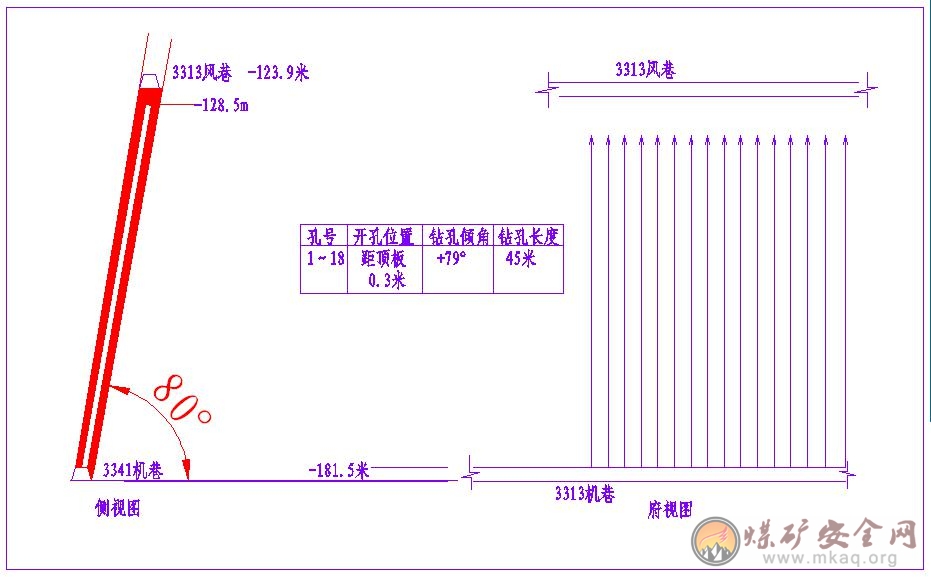 順層鉆孔預抽3313工作面區(qū)域煤層瓦斯防突措施設(shè)計說明書