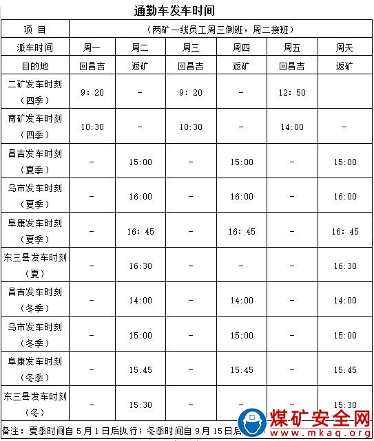 露天煤礦通勤車管理辦法