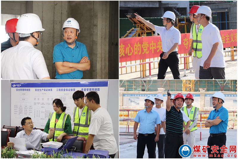 集團(tuán)公司工程管理部到中煤三建建安公司泗縣雪楓家園三期項(xiàng)目檢查指導(dǎo)工作